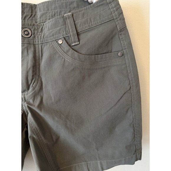 Kuhl Womens Size 6 Green Hiking Shorts Cotton Blend 6" Inseam - Picture 3 of 7